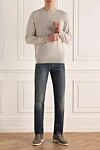 White wool jumper for men Cesare di Napoli - 100% wool. Country of manufacture: Italy. Care: specialized cleaning - photo 2