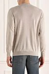 White wool jumper for men Cesare di Napoli - 100% wool. Country of manufacture: Italy. Care: specialized cleaning - photo 4