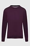 Cesare di Napoli Wool jumper burgundy for men - 100% wool. Country of manufacture: Italy. Care: specialized cleaning - photo 1