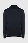 Cesare di Napoli Black wool stand-up jumper for men - High collar stand. 100% wool. Country of origin: Italy. Care: specialized cleaning - photo 1