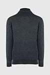 Cesare di Napoli Men's jumper with a high stand-up collar made of wool, gray - High collar stand. 100% wool. Country of manufacture: Italy. Care: specialized cleaning - photo 1