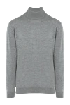 Cesare di Napoli Men's jumper with a high stand-up collar made of wool, gray - High collar stand. 100% wool. Country of manufacture: Italy. Care: specialized cleaning - photo 1