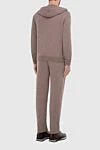 Cesare di Napoli Beige men's wool sports suit - 100% wool. Closure: Drawstring, zipper. Four side pockets. Country of manufacture: Italy. Care: specialized cleaning - photo 3