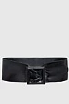 Saint Laurent Black leather belt for women - 100% genuine leather. classic. Country of manufacture: Italy. Care: specialized cleaning - photo 1