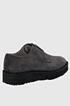 Gray suede men's shoes Kiton - 100% suede. Lace. Interior finish: Leather. Insole: Leather. Heel height: 2.5 cm. Other materials. Country of manufacture: Italy. Care: specialized cleaning - photo 4