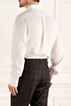 White cotton shirt for men Brunello Cucinelli - 100% cotton. Closure: buttons. Country of manufacture: Italy. Care: specialized cleaning - photo 4