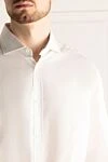 Brunello Cucinelli White cotton shirt for men - 100% cotton. Closure: buttons. Country of manufacture: Italy. Care: specialized cleaning - photo 5