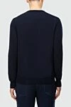 Wool jumper blue for men Cesare di Napoli - 100% wool. Country of manufacture: Italy. Care: specialized cleaning - photo 4