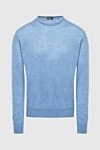 Cesare di Napoli Blue wool jumper for men - 100% wool. Country of manufacture: Italy. Care: specialized cleaning - photo 1