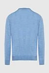 Blue wool jumper for men Cesare di Napoli - 100% wool. Country of manufacture: Italy. Care: specialized cleaning - photo 6