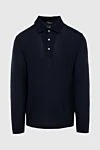 Cesare di Napoli Wool long sleeve polo blue for men - Long sleeve. 100% wool. Closure: Buttons. Country of manufacture: Italy. Care: specialized cleaning - photo 1