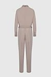 Fabiana Filippi Women's pink wool jumpsuit - zipper, belt. 100% wool. two side pockets. Country of manufacture: Italy. Care: specialized cleaning - photo 7