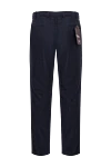 Classic men's dark blue checkered wool trousers PT01 (Pantaloni Torino) - check pattern. 100% wool. Closure: button, zipper. two side pockets, two back pockets. Country of origin: Italy. Care: specialized cleaning - photo 6