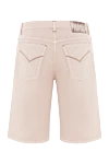 Beige cotton shorts with elastane for men Zilli - 97% cotton, 3% elastane. Fastener: zipper, button. two side pockets, two back pockets. Country of origin: France. Care: specialized cleaning - photo 6