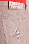 Zilli Men's beige linen trousers - 100% linen. zipper, buttons. Country of manufacture: Italy. Care: specialized cleaning - photo 5