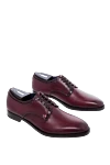 Zilli Shoes for men made of leather burgundy - Logo. 100% leather. Closure: Lace-up. Interior trim: leather. Insole: Leather. Heel height: 2cm. Outsole: Other materials. Country of manufacture: Italy. Care: specialized cleaning - photo 3