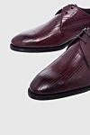 Zilli Shoes for men made of leather burgundy - Contrast sole. 100% leather. Lace-up. Interior trim: leather. Insole: Leather. Heel height: 2cm. Outsole: Other materials. Country of manufacture: Italy. Care: specialized cleaning - photo 5