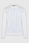 Zilli White silk and cotton jumper for men - Geometric pattern. 60% silk, 40% cotton. Country of manufacture: Italy. Care: specialized cleaning - photo 1