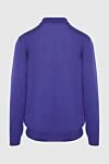 Long Sleeve Polo in Silk and Cashmere Violet for men Zilli - Long sleeve. 70% cashmere, 30% silk. Closure: Zipper. Country of manufacture: Italy. Care: specialized cleaning - photo 6