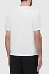 Zilli White cotton T-shirt for men - picture print. 100% cotton. Country of manufacture: Italy. Care: specialized cleaning - photo 3