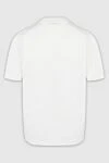 White cotton T-shirt for men Zilli - picture print. 100% cotton. Country of manufacture: Italy. Care: specialized cleaning - photo 6