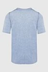 Zilli Blue silk T-shirt for men - melange pattern. 100% silk. Country of manufacture: Italy. Care: specialized cleaning - photo 5