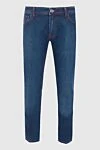 Stefano Ricci Men's casual blue cotton jeans
- crocodile skin. 100% cotton. Closure: button, zipper. Three side pockets, two back pockets. Country of origin: Italy. Care: specialized cleaning - photo 1
