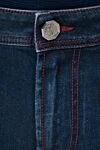 Men's casual blue cotton jeans
Stefano Ricci - crocodile skin. 100% cotton. Closure: button, zipper. Three side pockets, two back pockets. Country of origin: Italy. Care: specialized cleaning - photo 6
