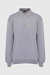 Dalmine Wool long sleeve polo gray for men - Long sleeve. 100% wool. Buttons. Country of manufacture: Italy. Care: specialized cleaning - photo 1