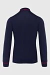 Long Sleeve Polo in Silk and Cashmere Violet for men Dalmine - Contrasting trim. Long sleeve. 70% cashmere, 30% silk. Closure: Zipper. Country of origin: Italy. Care: specialized cleaning - photo 6