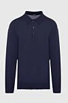 Dalmine Wool long sleeve polo blue for men - Long sleeve. 100% wool. Buttons. Country of origin: Italy. Care: specialized cleaning - photo 1