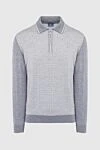 Dalmine Wool long sleeve polo gray for men - Long sleeve. 100% wool. Buttons. Country of origin: Italy. Care: specialized cleaning - photo 1