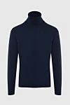 Malo Golf men's cashmere blue - High neck. 100% cashmere. Country of origin: Italy. Care: specialized cleaning - photo 1