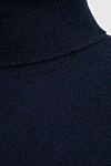 Malo Golf men's cashmere blue - High neck. 100% cashmere. Country of origin: Italy. Care: specialized cleaning - photo 5