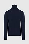 Golf men's cashmere blue Malo - High neck. 100% cashmere. Country of origin: Italy. Care: specialized cleaning - photo 6