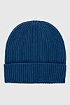 Malo Cashmere hat blue for men - 100% cashmere. Country of manufacture: Italy. Care: specialized cleaning - photo 1