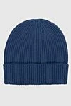 Malo Cashmere hat blue for men - 100% cashmere. Country of manufacture: Italy. Care: specialized cleaning - photo 3