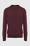 Malo Cashmere jumper burgundy for men - 100% cashmere. Country of origin: Italy. Care: specialized cleaning - photo 1