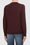 Cashmere jumper burgundy for men Malo - 100% cashmere. Country of origin: Italy. Care: specialized cleaning - photo 4