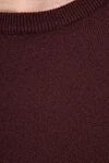 Malo Cashmere jumper burgundy for men - 100% cashmere. Country of origin: Italy. Care: specialized cleaning - photo 5