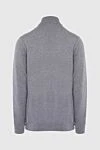 Men's cashmere cardigan gray Malo - Gate stand. 100% cashmere. Closure: Zipper. Country of origin: Italy. Care: specialized cleaning - photo 6