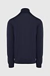 Golf men's cashmere and silk blue Malo - High neck. 70% cashmere, 30% silk. Country of manufacture: Italy. Care: specialized cleaning - photo 6