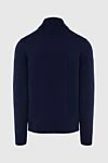 Blue men's wool cardigan Gran Sasso - 100% wool. Closure: Zipper. Country of origin: Italy. Care: specialized cleaning - photo 6