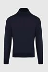 Gran Sasso Men's jumper with a high stand-up collar made of wool, blue - High collar stand. 100% wool. Country of manufacture: Italy. Care: specialized cleaning - photo 1