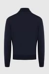 Men's jumper with a high stand-up collar made of wool, blue Gran Sasso - High collar stand. 100% wool. Country of manufacture: Italy. Care: specialized cleaning - photo 6