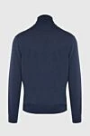 Men's blue wool golf Gran Sasso - High neck. 100% wool. Country of manufacture: Italy. Care: specialized cleaning - photo 6