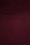 Gran Sasso Men's wool golf burgundy - High neck. 100% wool. Country of manufacture: Italy. Care: specialized cleaning - photo 5