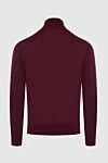 Men's wool golf burgundy Gran Sasso - High neck. 100% wool. Country of manufacture: Italy. Care: specialized cleaning - photo 6