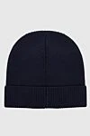 Gran Sasso Blue wool hat for men - 100% wool. Country of manufacture: Italy. Care: specialized cleaning - photo 3