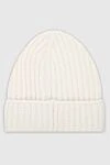 Gran Sasso White cashmere hat for men - 100% cashmere. Country of manufacture: Italy. Care: specialized cleaning - photo 3